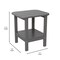 Flash Furniture Gray 2 Tier Adirondack Style Patio Side Table LE-HMP-1035-1517H-GY-GG - alternate 8